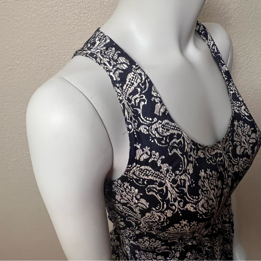 Anthropologie Lili’s Closet Blue Azar Racerback Sleeveless Ruffle Dress - Picture 8 of 14